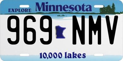 MN license plate 969NMV
