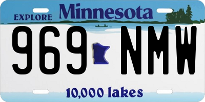 MN license plate 969NMW