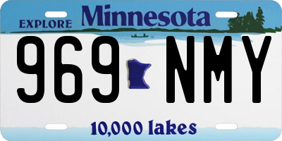 MN license plate 969NMY