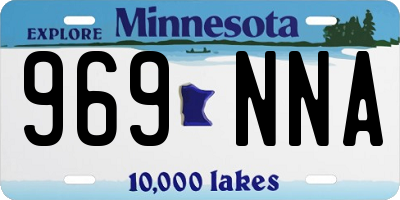 MN license plate 969NNA