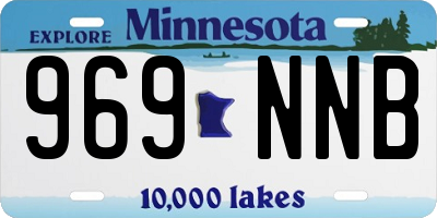 MN license plate 969NNB