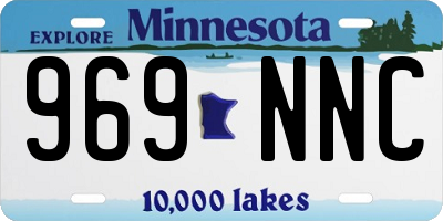 MN license plate 969NNC