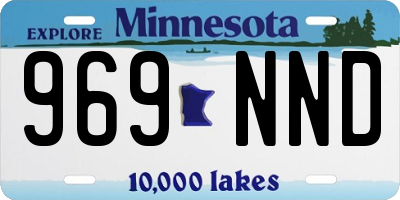 MN license plate 969NND