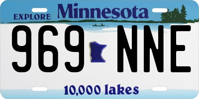 MN license plate 969NNE