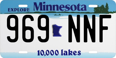 MN license plate 969NNF