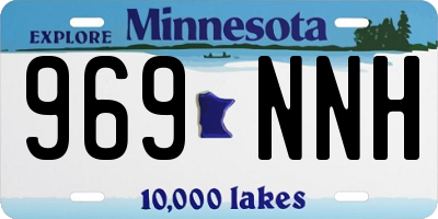 MN license plate 969NNH