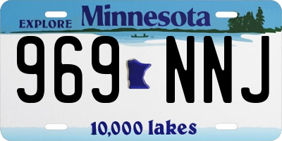 MN license plate 969NNJ