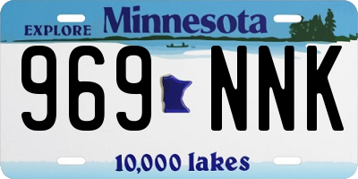 MN license plate 969NNK