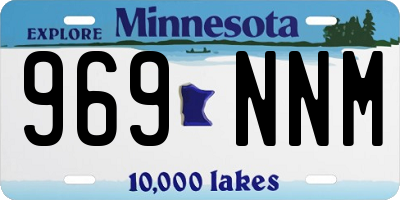 MN license plate 969NNM