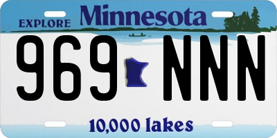 MN license plate 969NNN