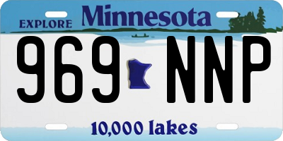 MN license plate 969NNP