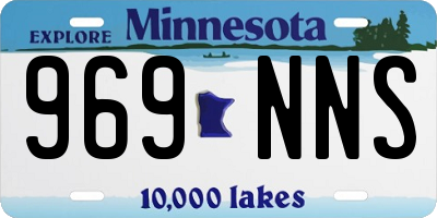 MN license plate 969NNS