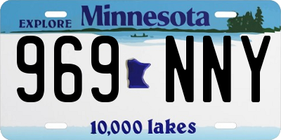 MN license plate 969NNY