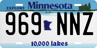 MN license plate 969NNZ