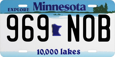 MN license plate 969NOB