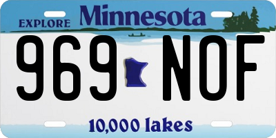 MN license plate 969NOF