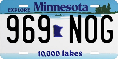 MN license plate 969NOG