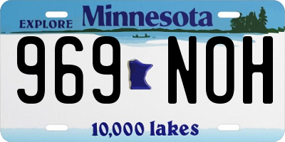 MN license plate 969NOH