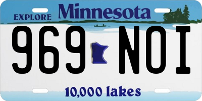 MN license plate 969NOI
