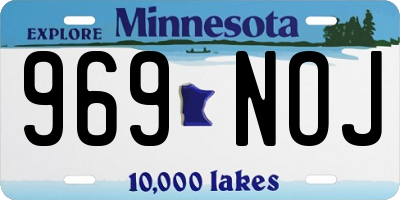 MN license plate 969NOJ