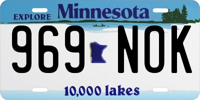 MN license plate 969NOK
