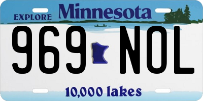 MN license plate 969NOL