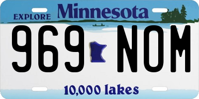 MN license plate 969NOM