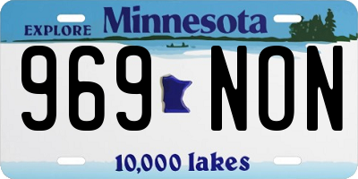 MN license plate 969NON