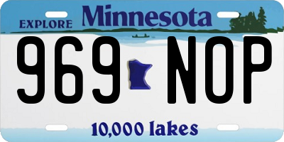 MN license plate 969NOP
