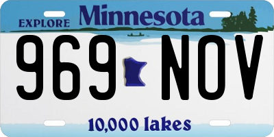MN license plate 969NOV