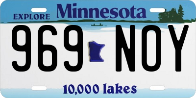 MN license plate 969NOY