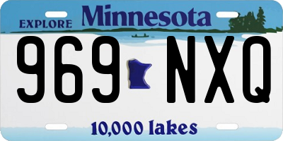 MN license plate 969NXQ