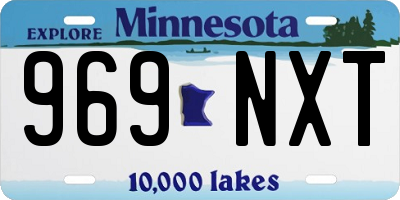MN license plate 969NXT