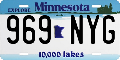 MN license plate 969NYG