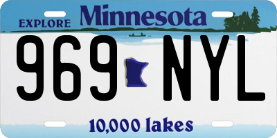 MN license plate 969NYL