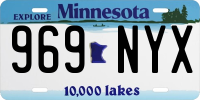 MN license plate 969NYX