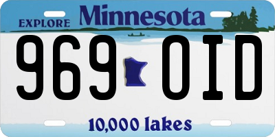 MN license plate 969OID