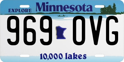 MN license plate 969OVG