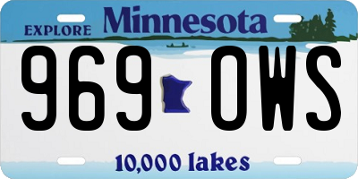 MN license plate 969OWS