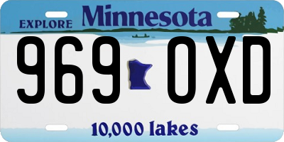 MN license plate 969OXD