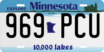 MN license plate 969PCU