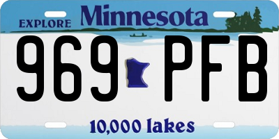 MN license plate 969PFB