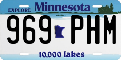 MN license plate 969PHM