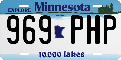 MN license plate 969PHP