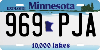 MN license plate 969PJA