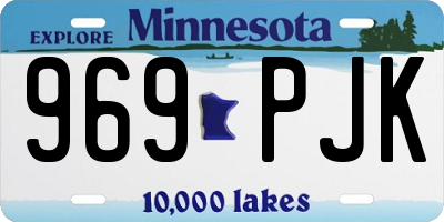 MN license plate 969PJK