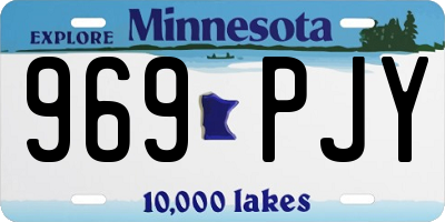 MN license plate 969PJY