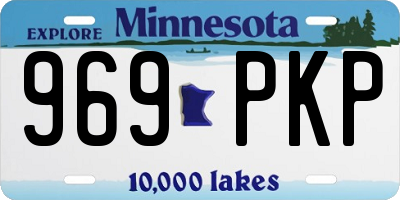 MN license plate 969PKP