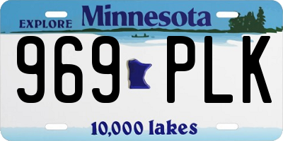 MN license plate 969PLK