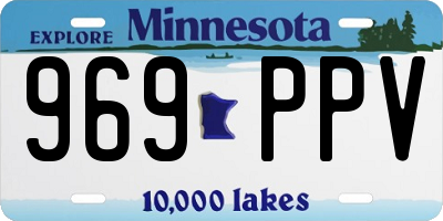 MN license plate 969PPV